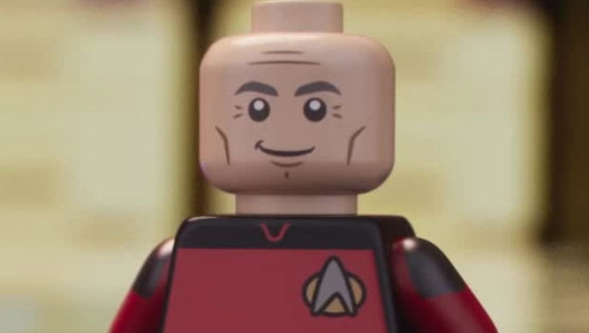 Jean Luc appears as a Lego.