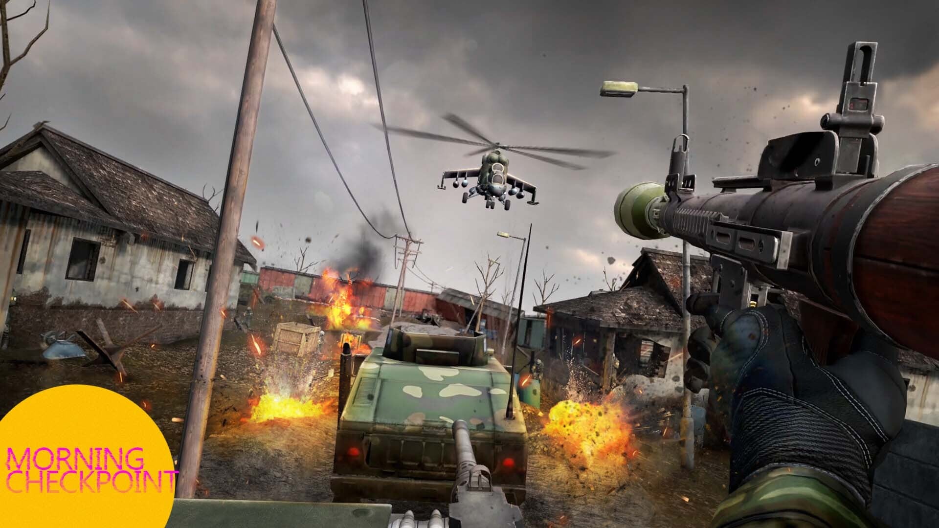 A gun fight breaks out in the suburbs.