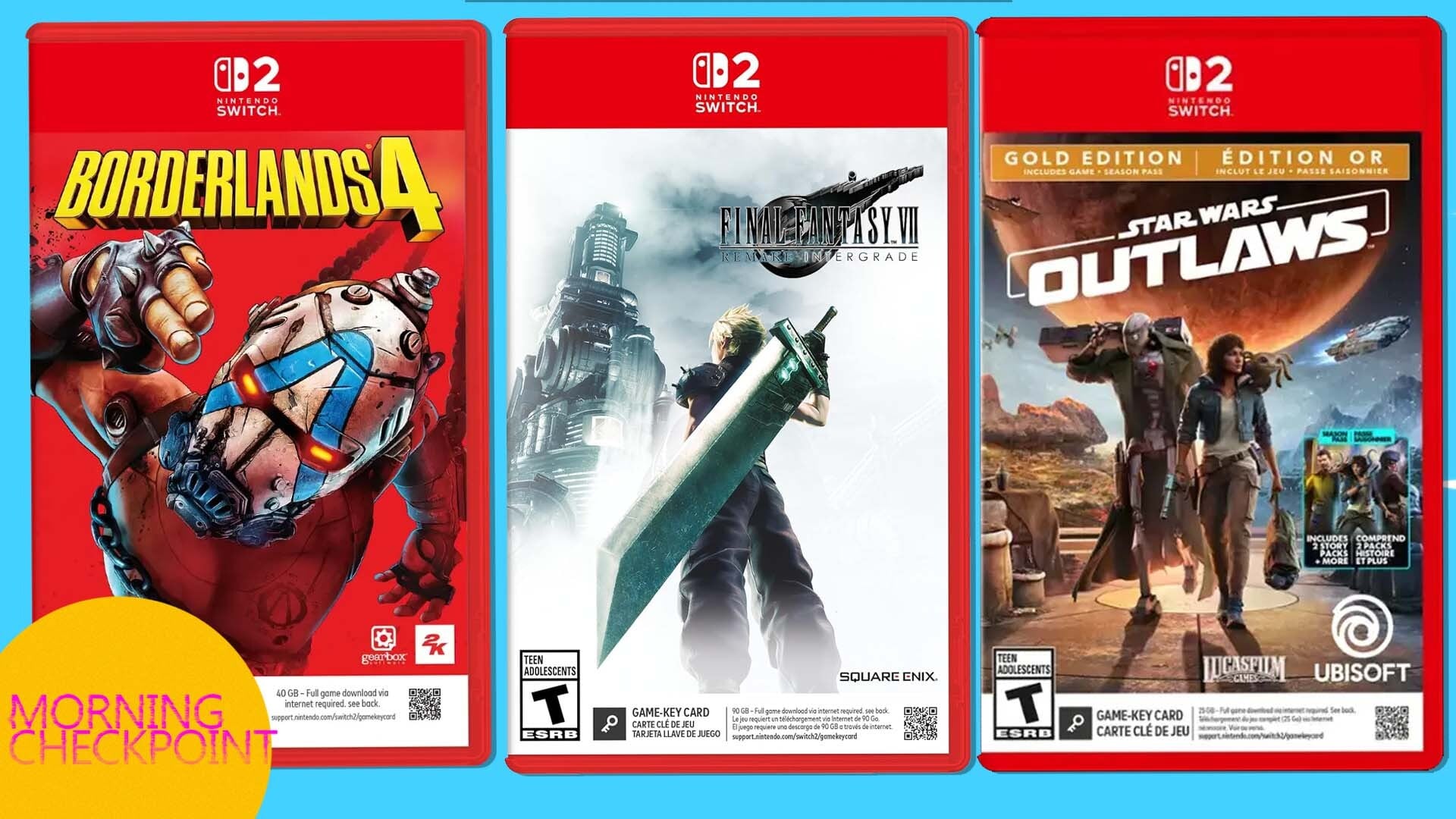 Physical Switch 2 game boxes are displayed.