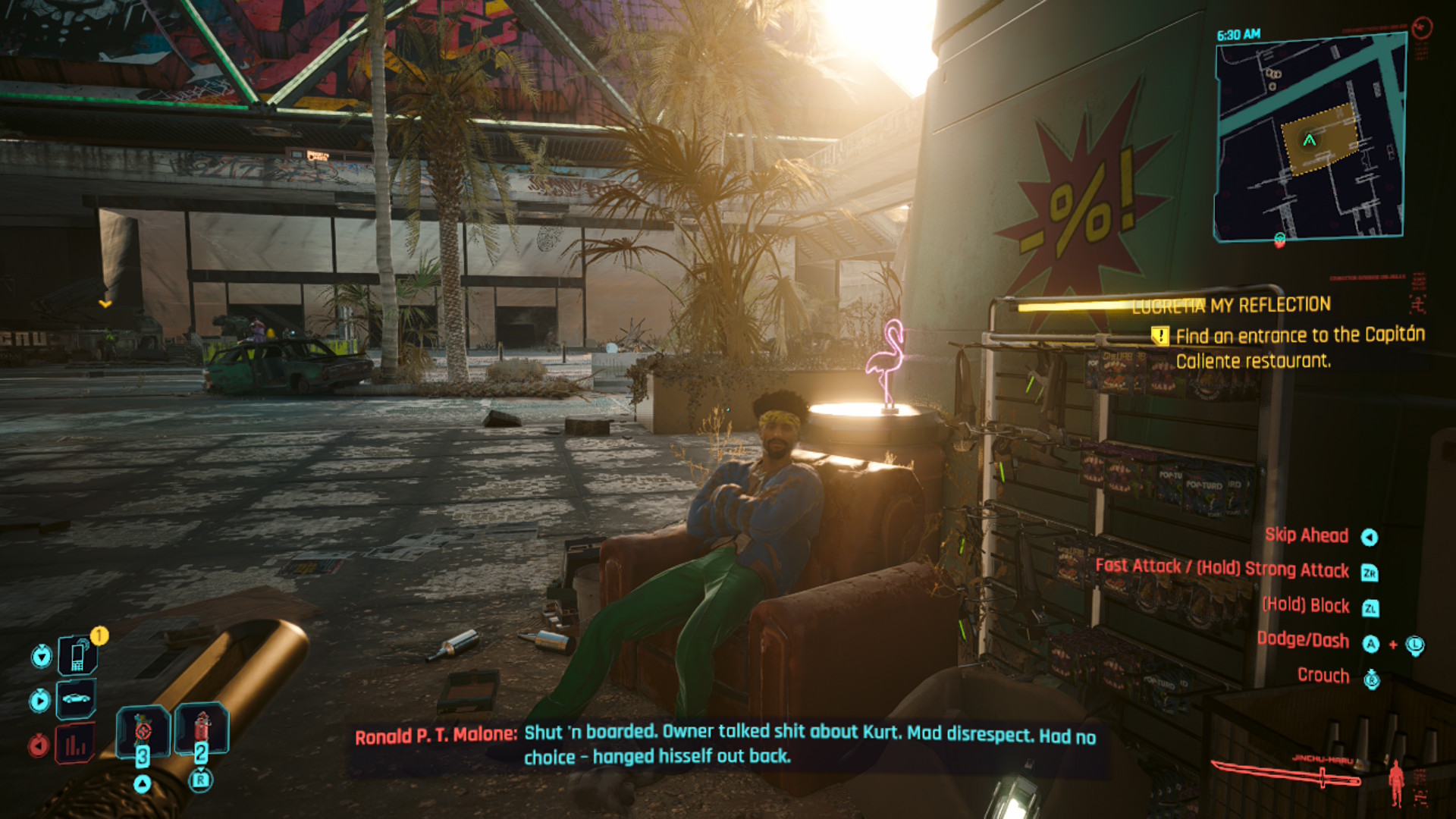 A guy sits in a chair outside. 