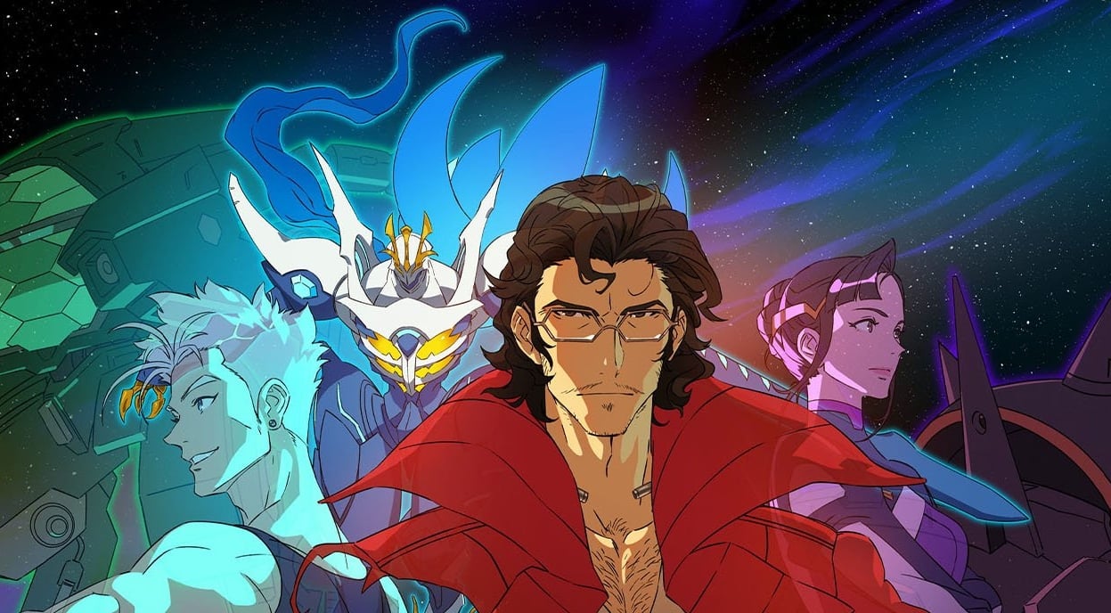 The cast of Battle Suit Aces