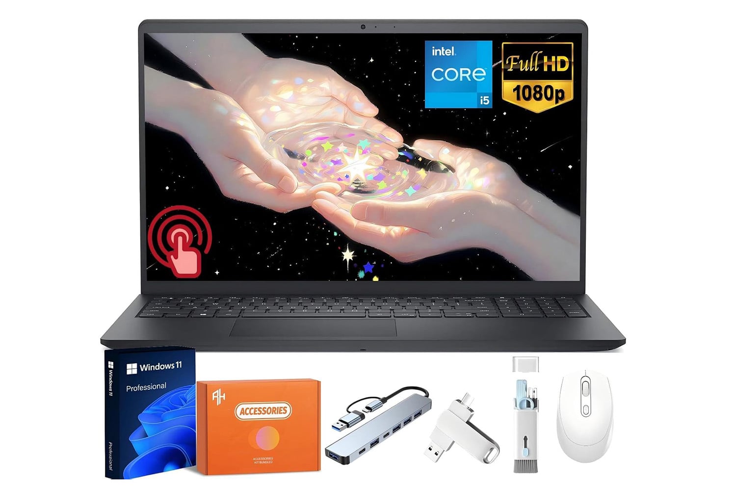 Dell Laptop Inspiron 15 Touchscreen, 15.6