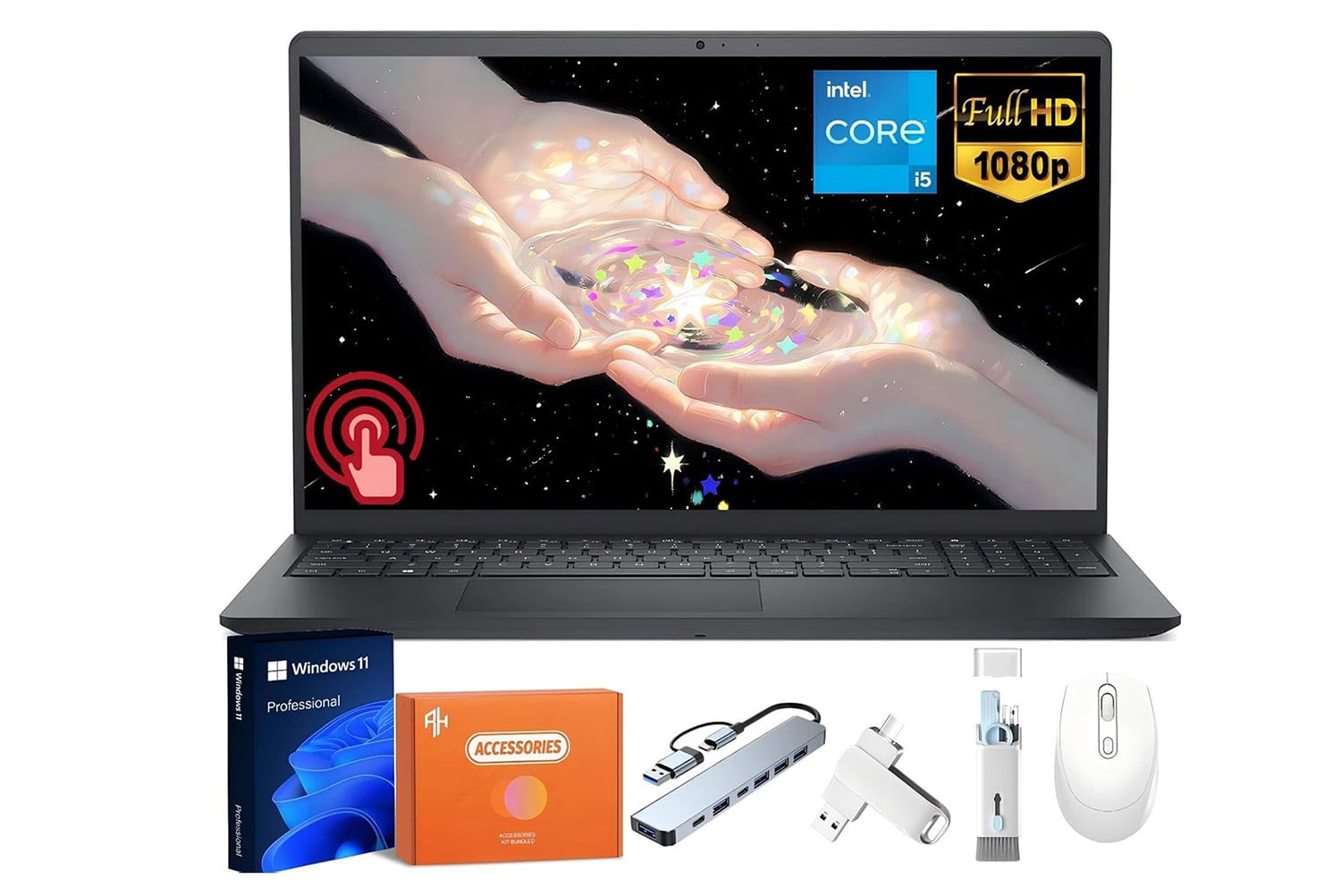 Dell Laptop Inspiron 15 Touchscreen, 15.6 Fhd