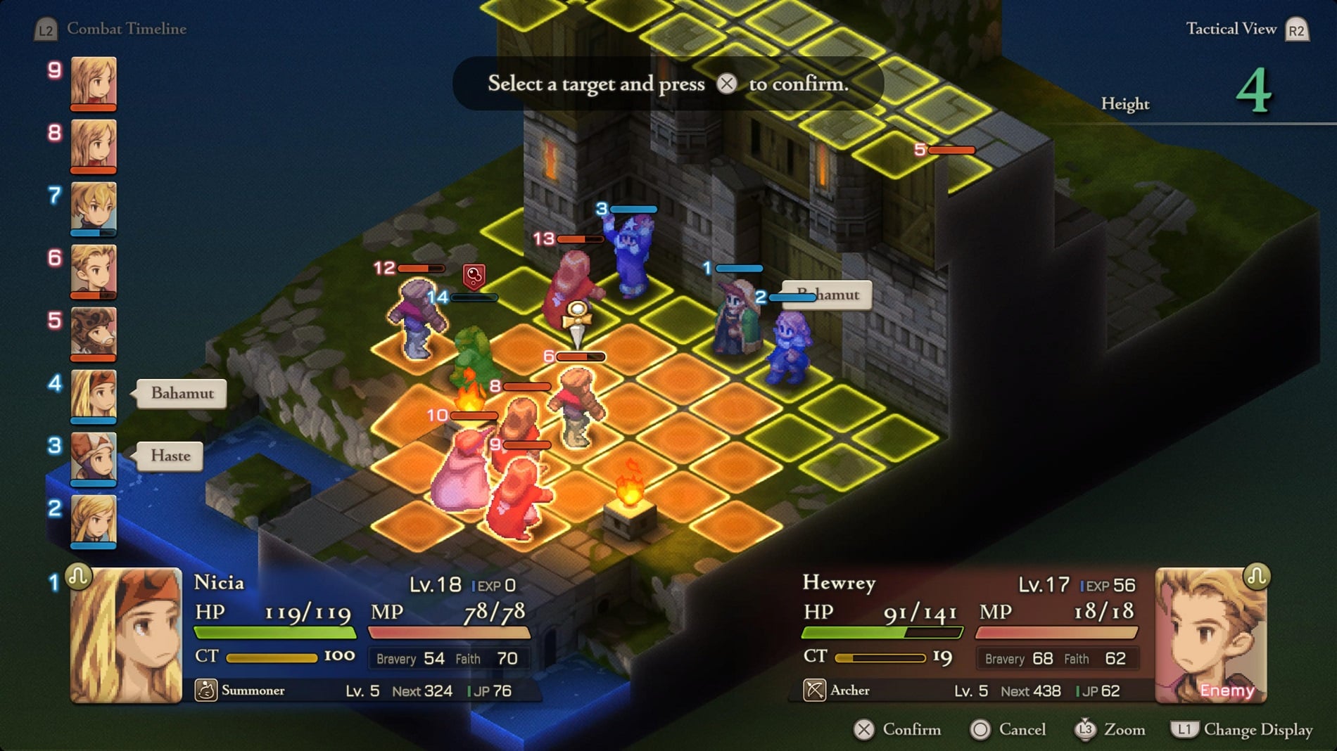 A screenshot shows a battle from Final Fantasy Tactics.