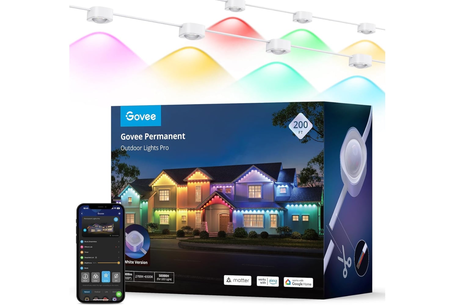 Govee Permanent Outdoor Lights Pro, 200ft