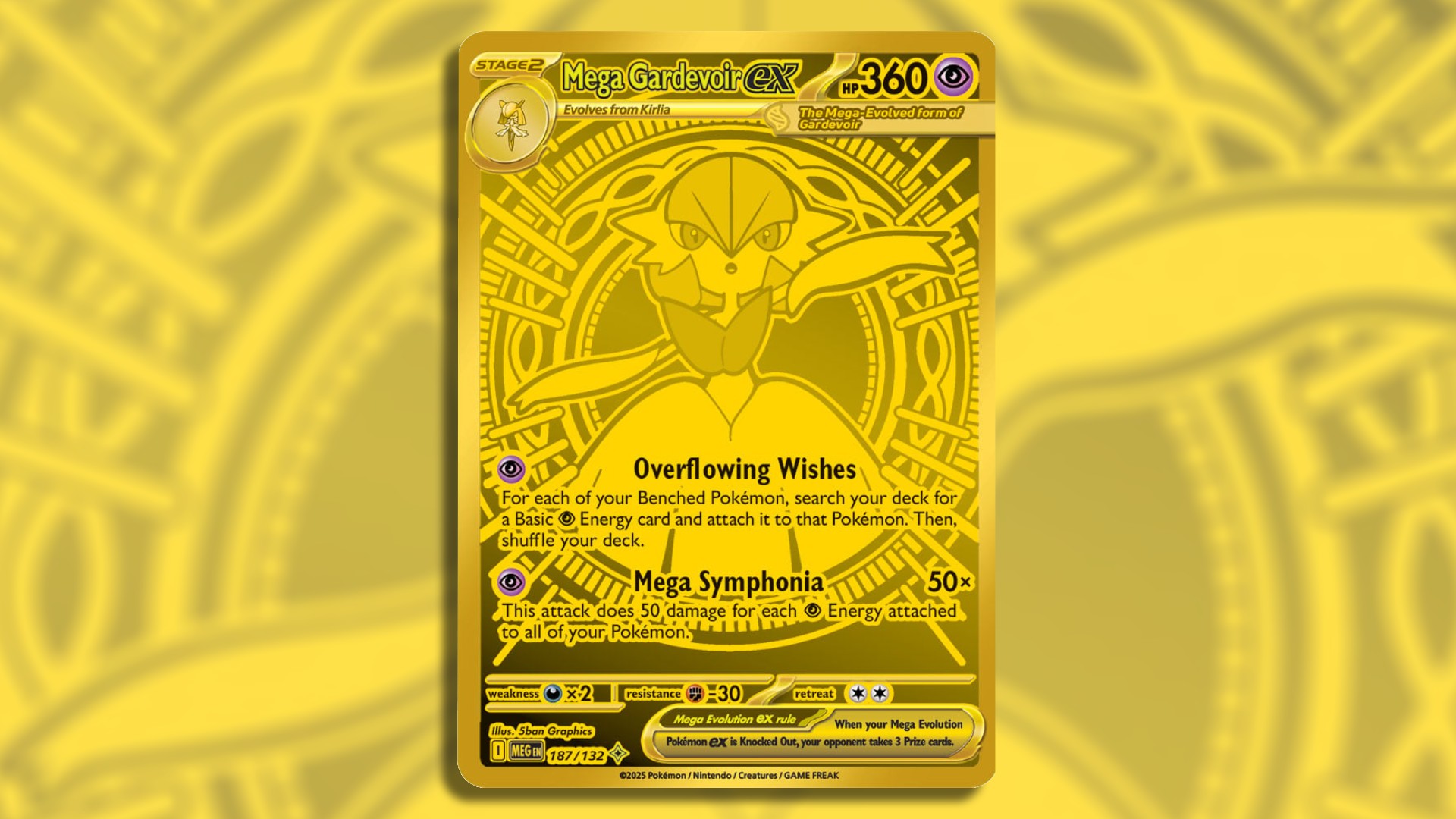 Mega Gardevoir Ex Gold