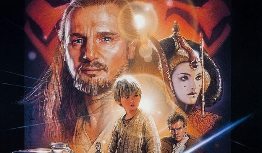 The poster for Phantom Menace is displayed.
