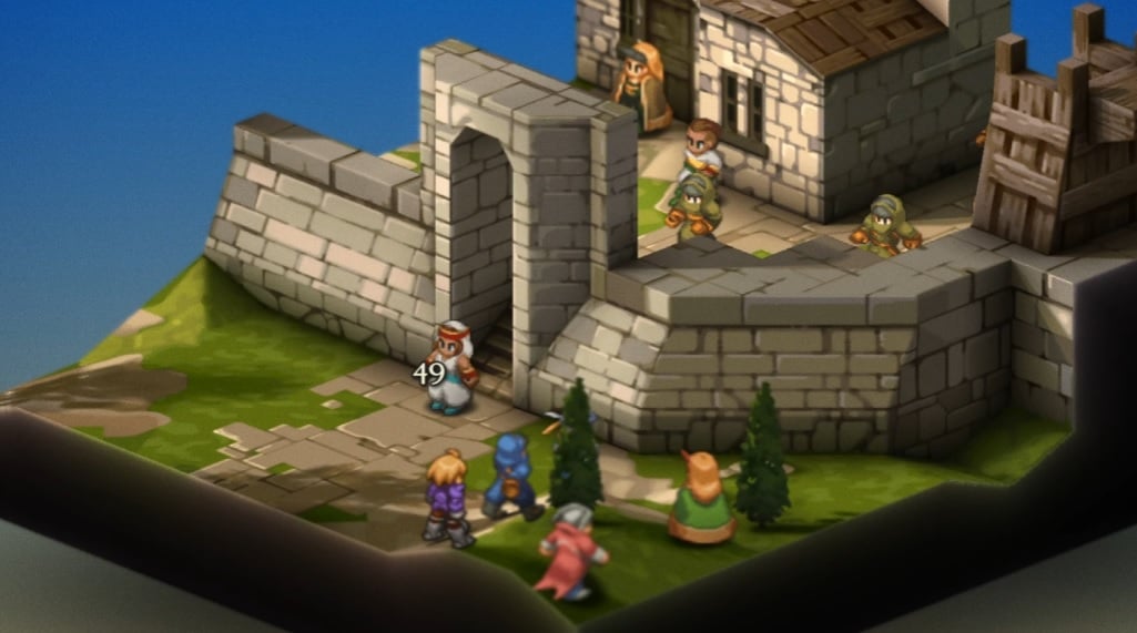 A screenshot shows a battle from Final Fantasy Tactics.