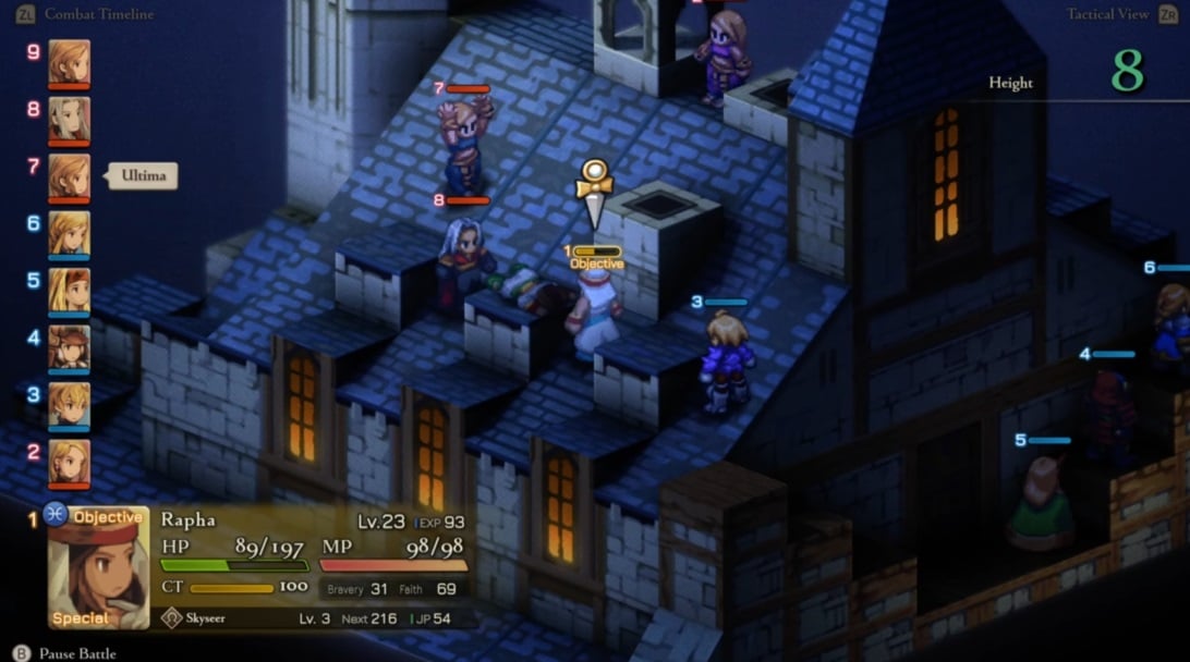 A screenshot shows a battle from Final Fantasy Tactics.