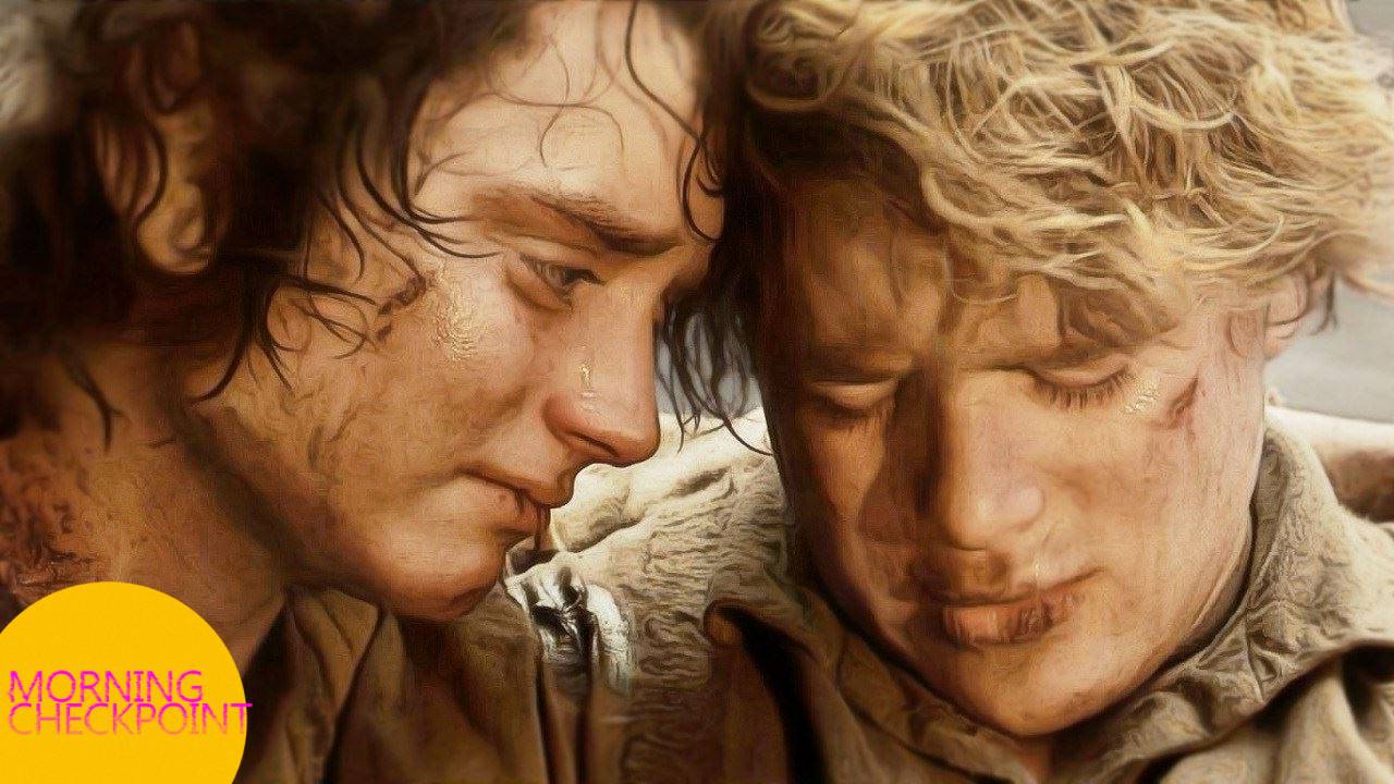 Sam and Frodo are tired.