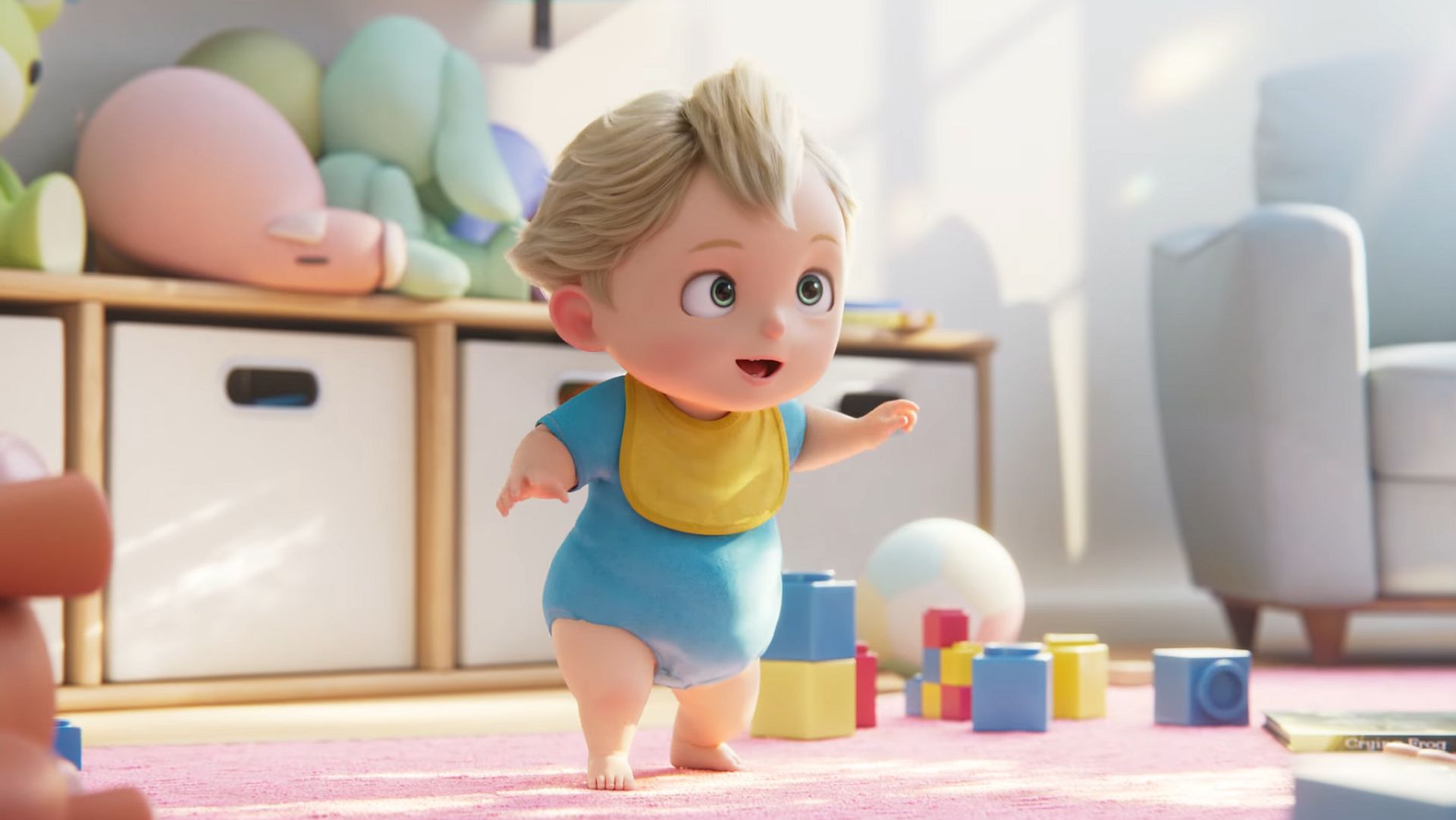 Rosalina staggers to walk for the first time.