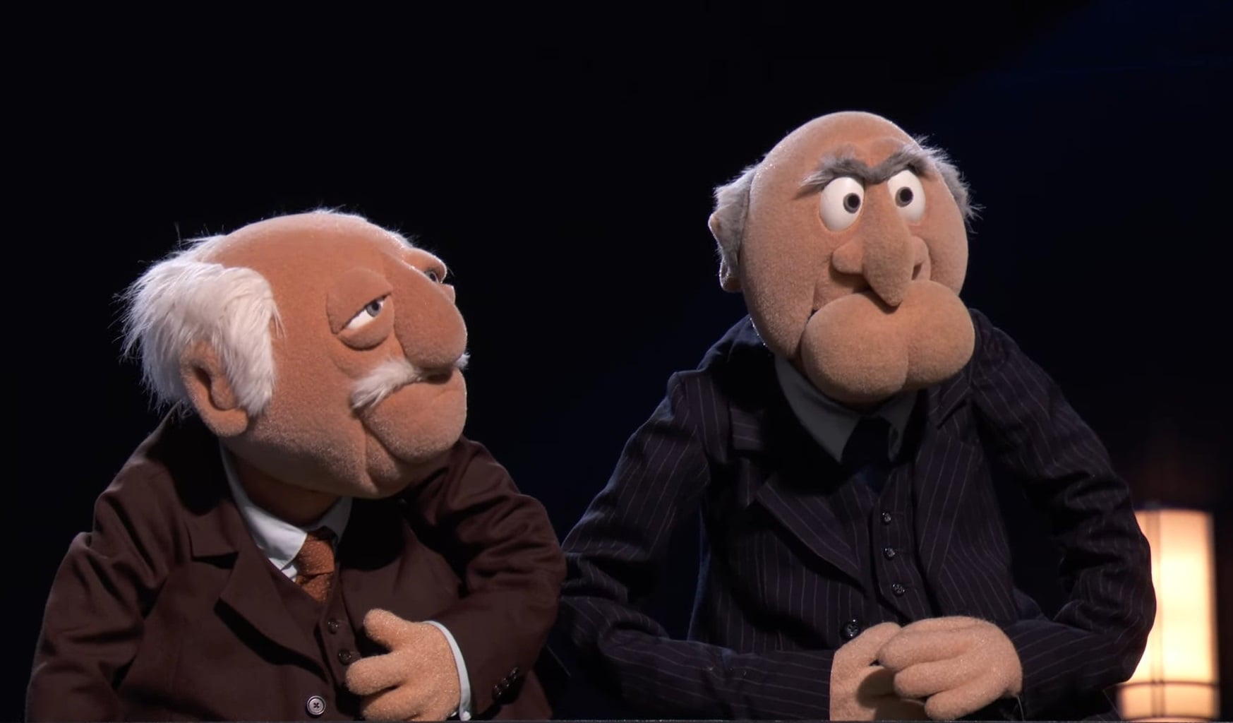 Muppets sit in the nose bleed section.