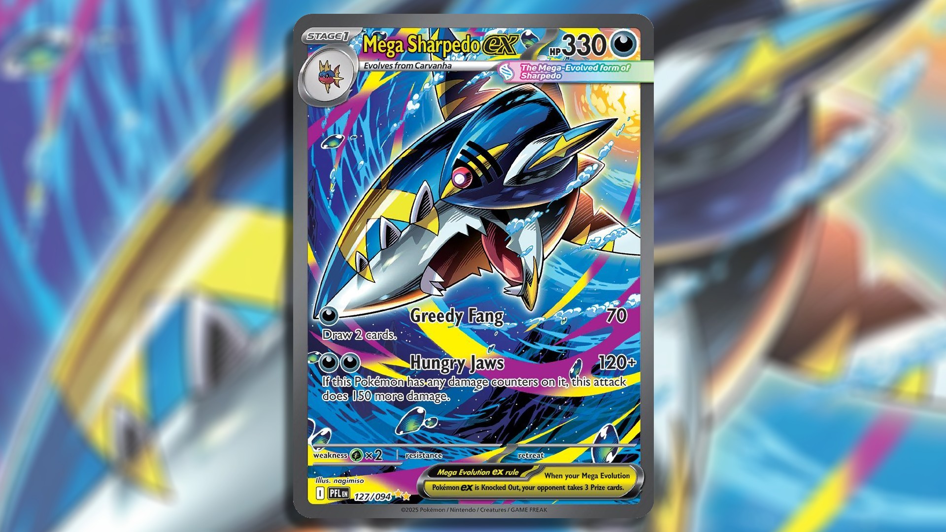 Mega Sharpedo Ex Special Illustration Rare