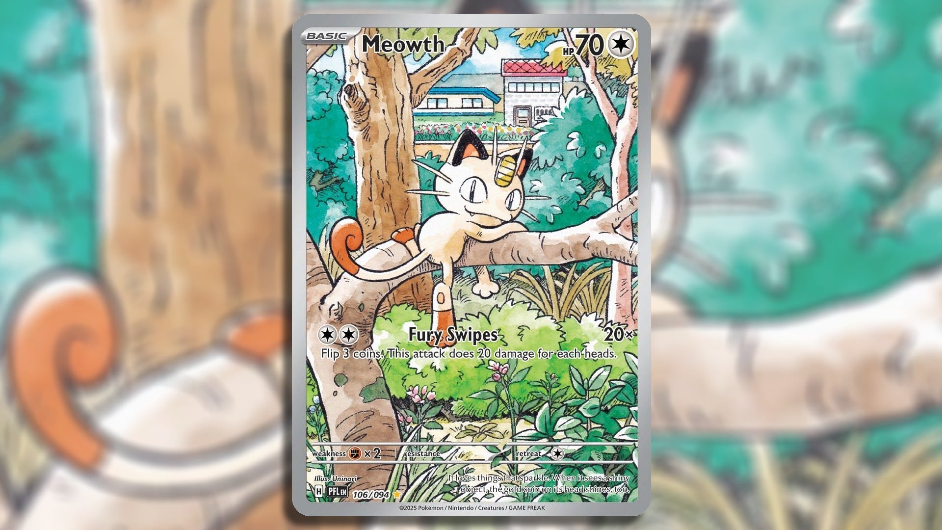 Meowth Illustration Rare