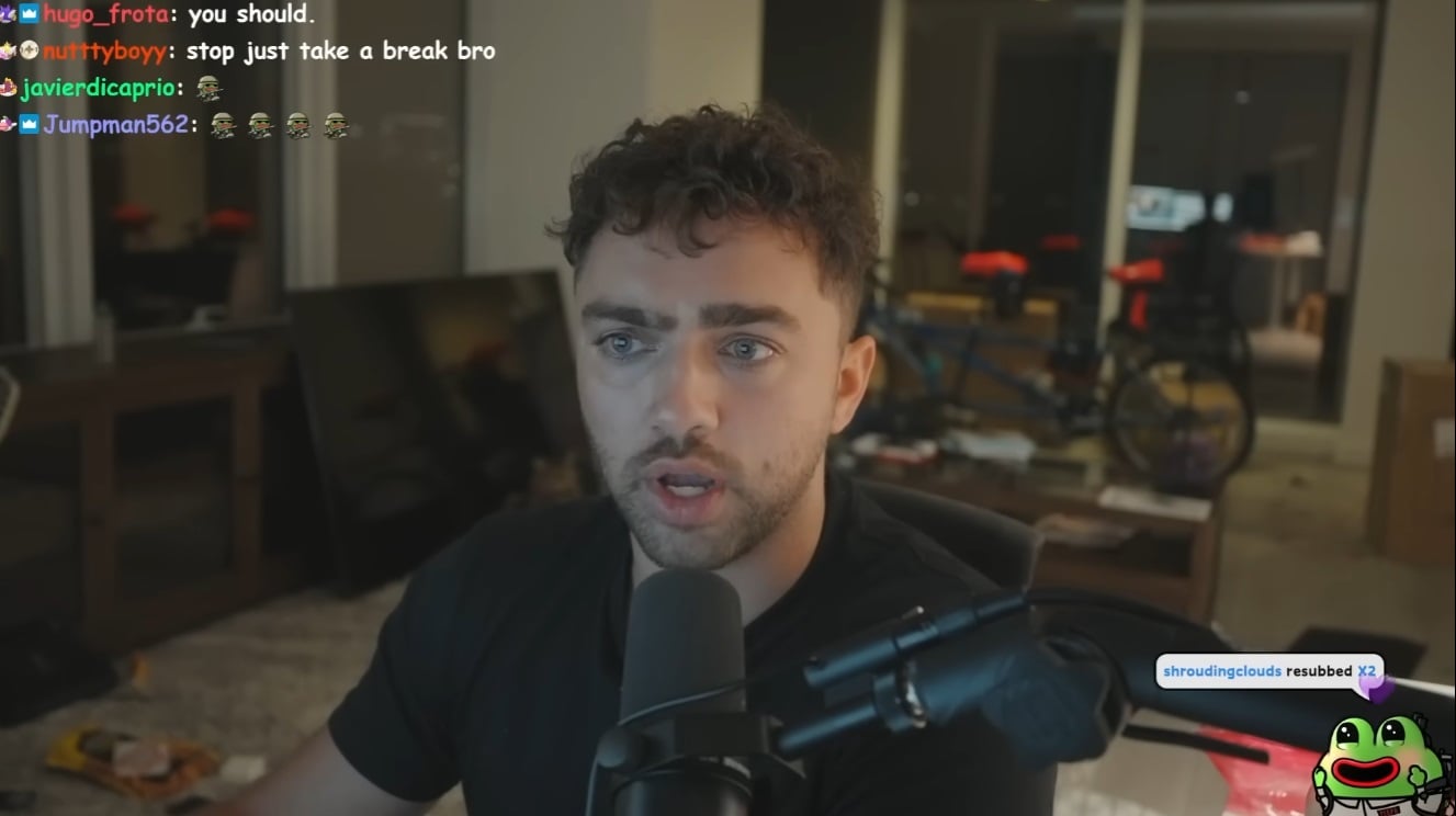 Mizkif appears during a stream.