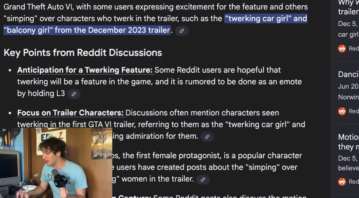 The AI overview is displayed for a Google search.