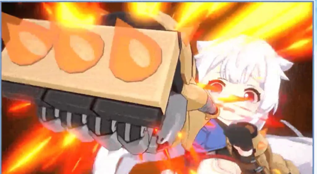 The same image but with her hand in a fist.