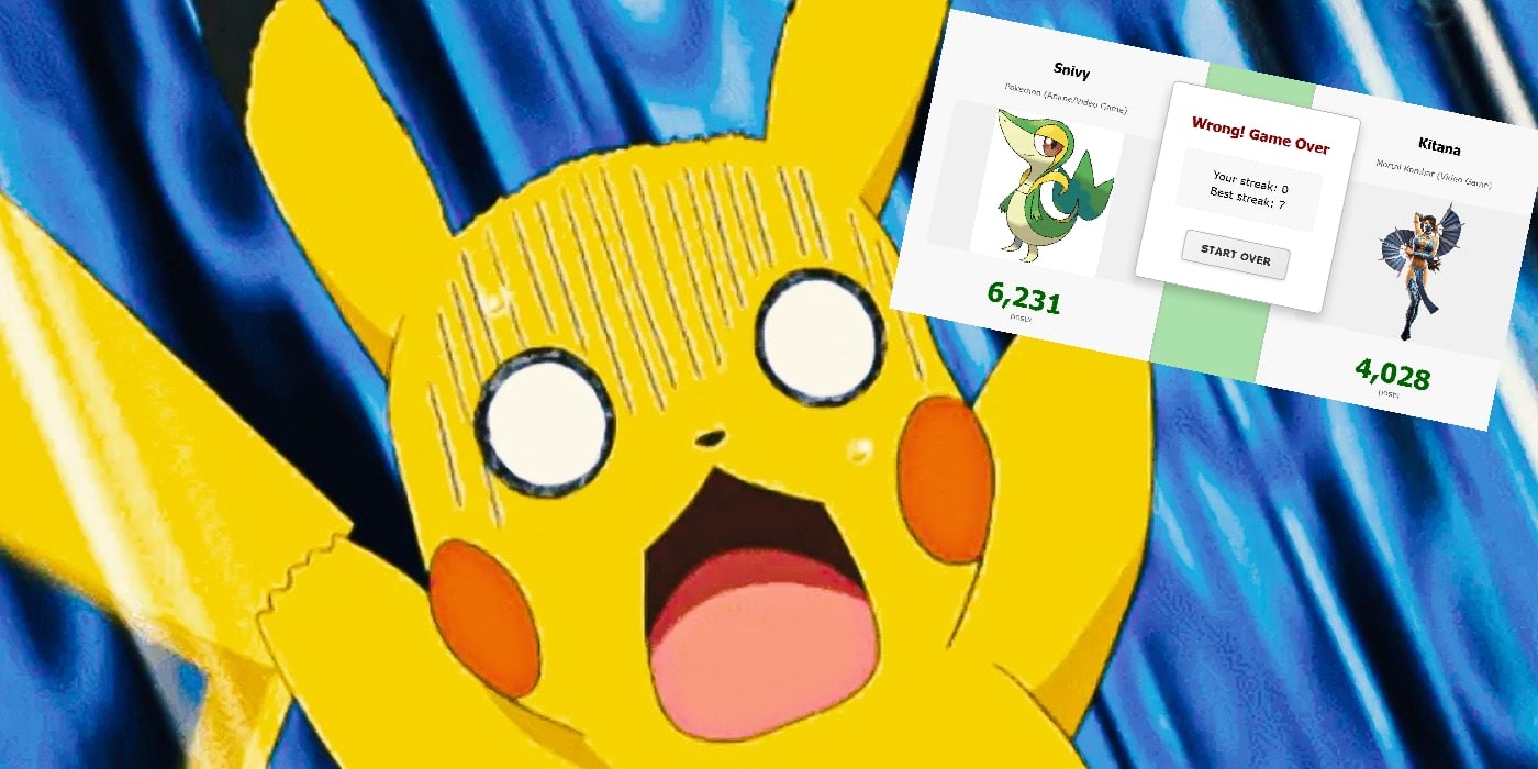 Pikachu yellin' at the results that Snivy has more Rule 34 entries than Kitana.