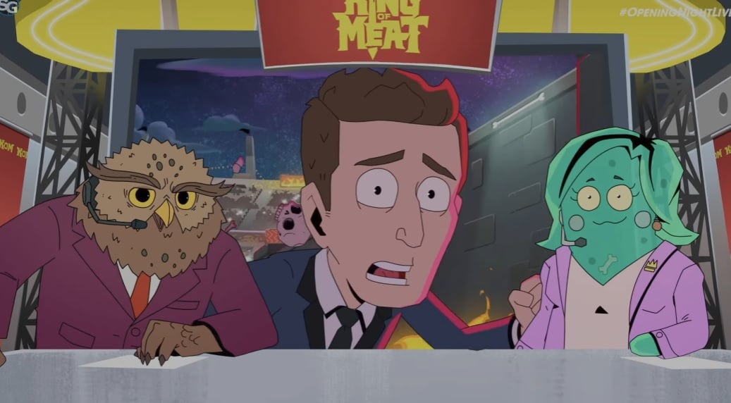 Geoff Keighley runs for his life.