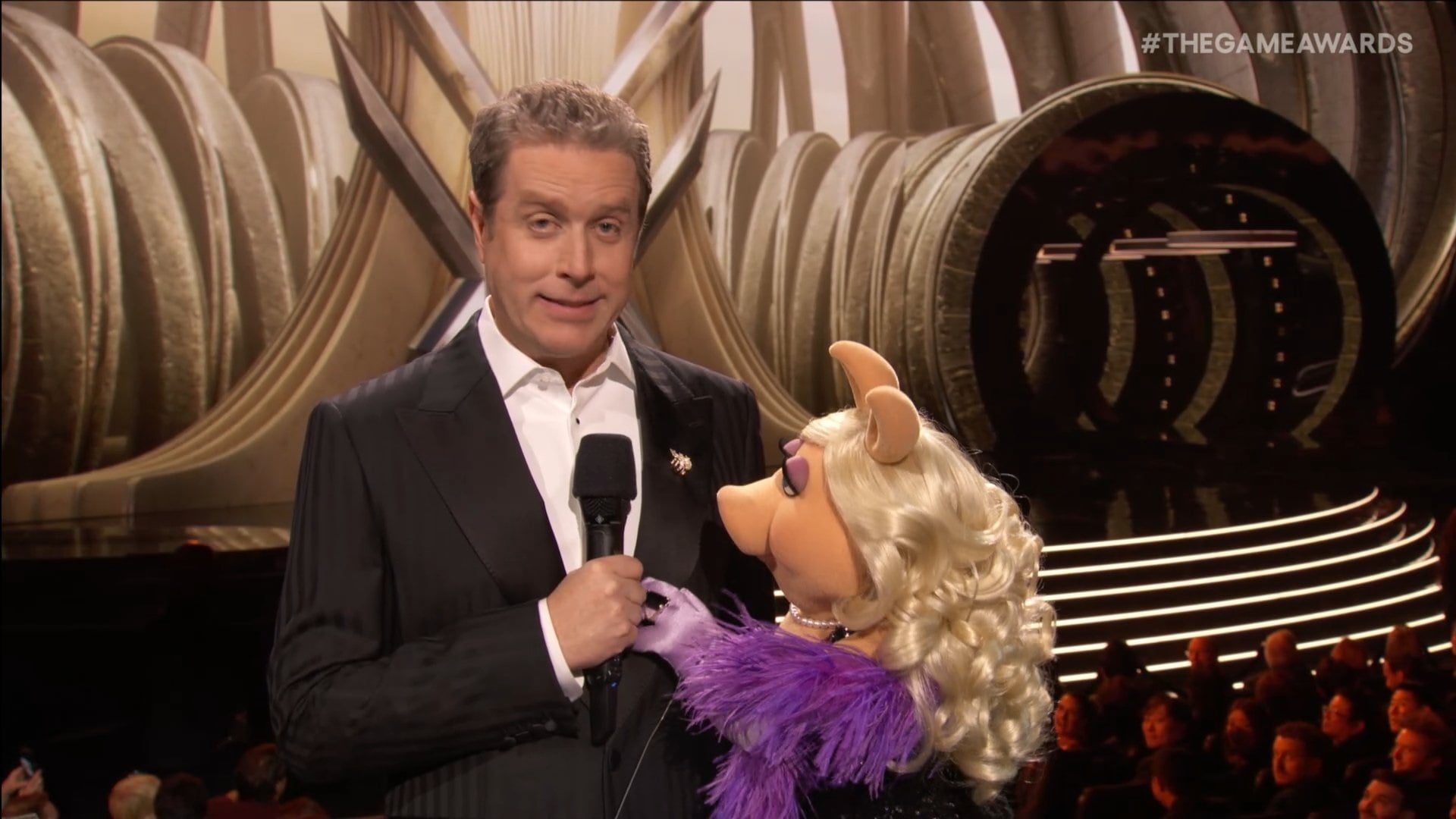 Miss Piggy talks to Geoff Keighley.