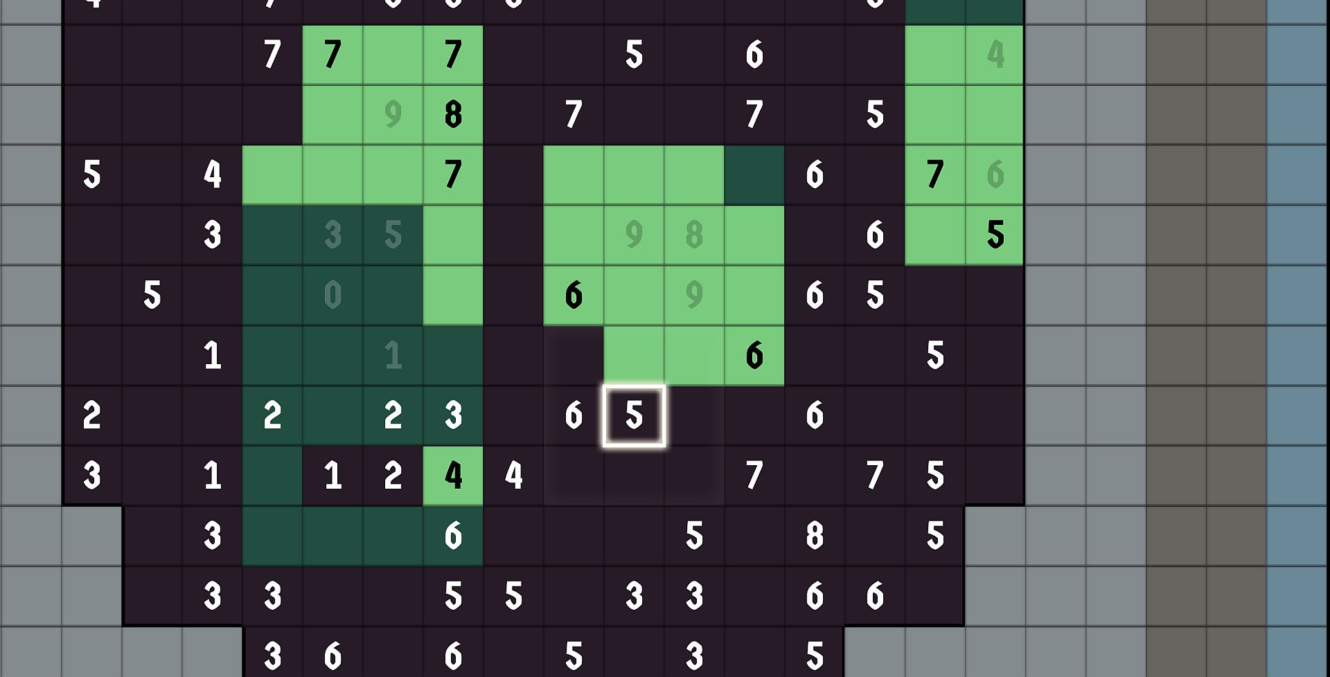 A puzzle in Mosaic of the Strange.