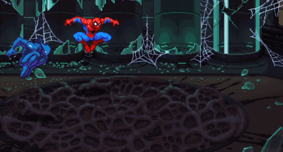 Spider-Man encounters Venom.