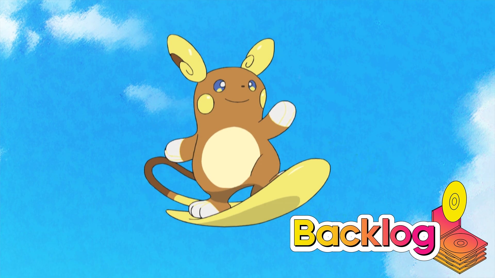 Alolan Raichu Surfing Anime (1)