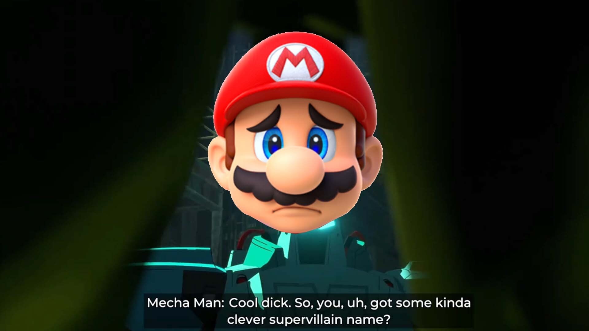 Mario is sad about censorship.