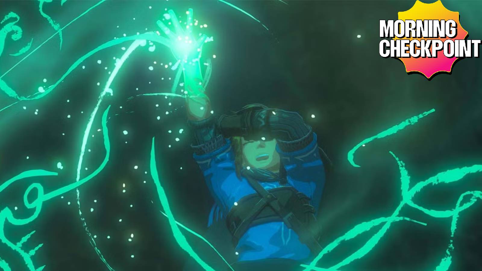 Link holds up the Ultra Hand.