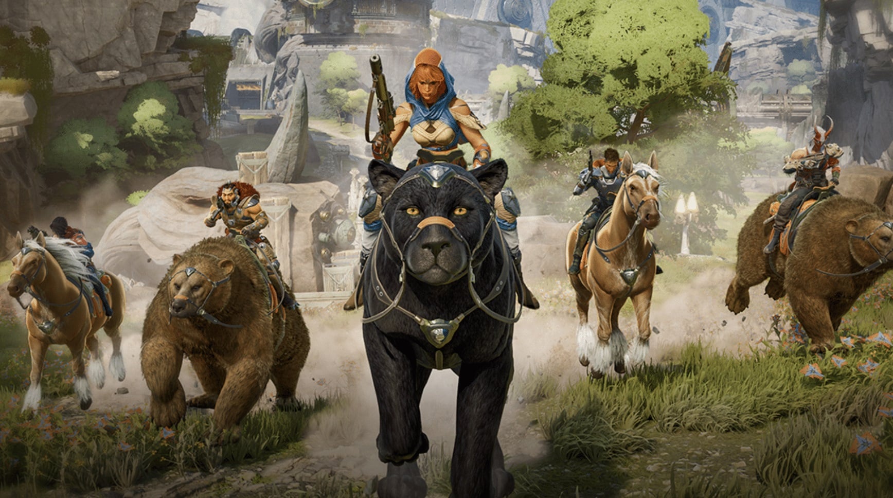 Wardens mount up for battle.