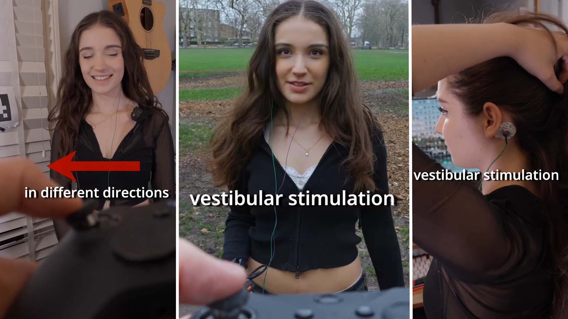 A woman uses tech to hack her brain.