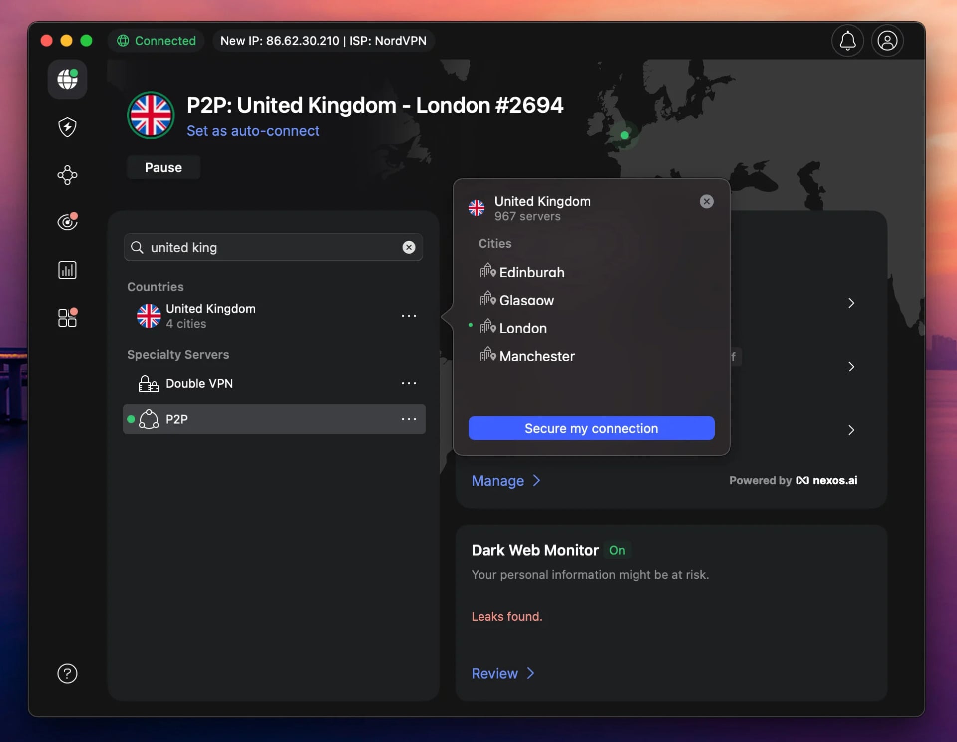 NordVPN’s UK servers: Your key to BBC and Channel 5.
