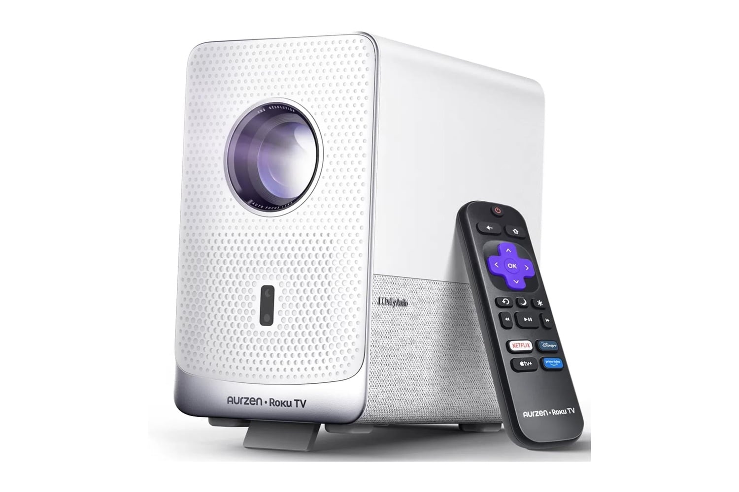 Aurzen Roku Tv Smart Projector With Wifi And Bluetooth