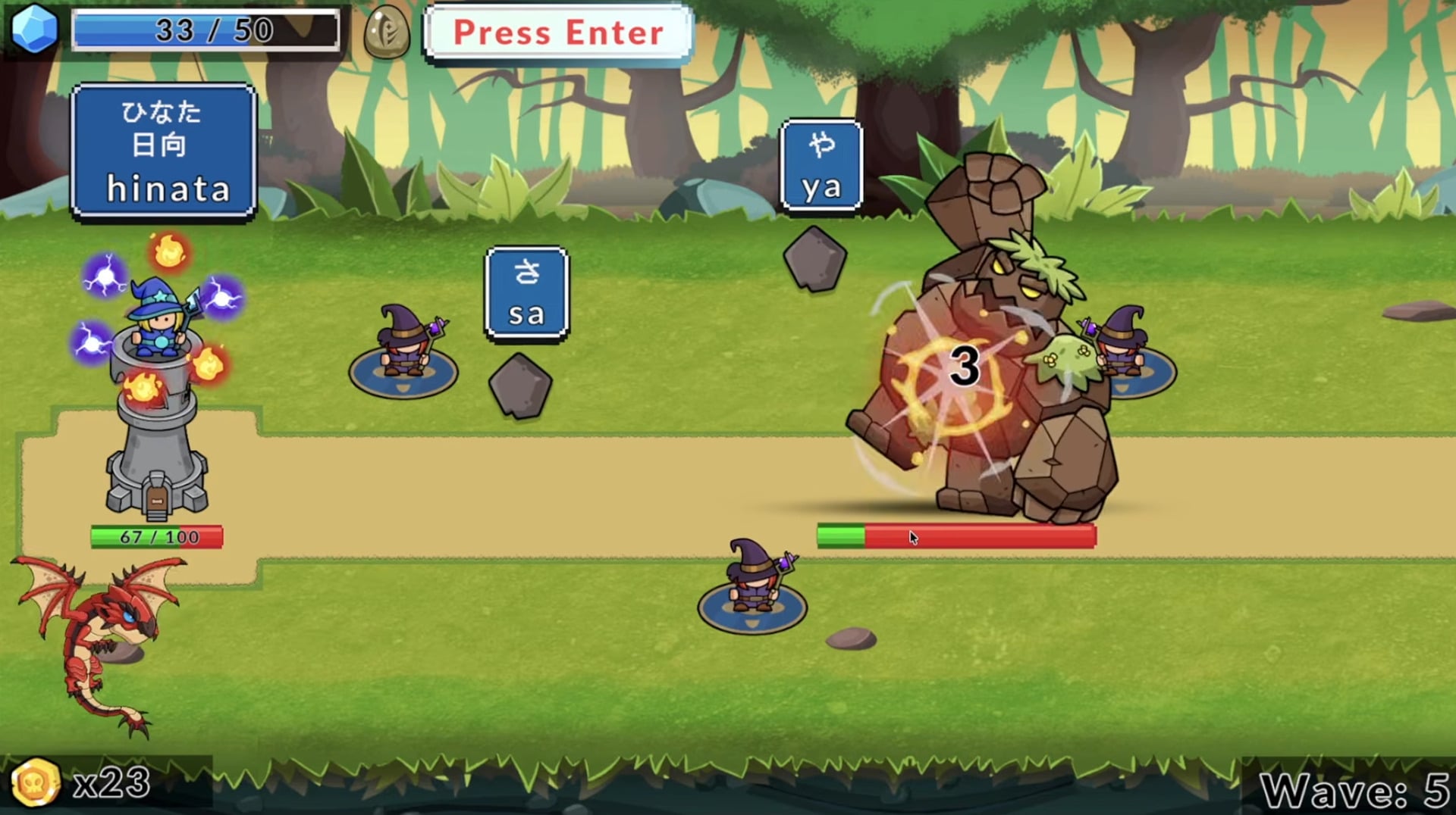 Image From Work In Progress Video Of Kamaboko's Typing Game