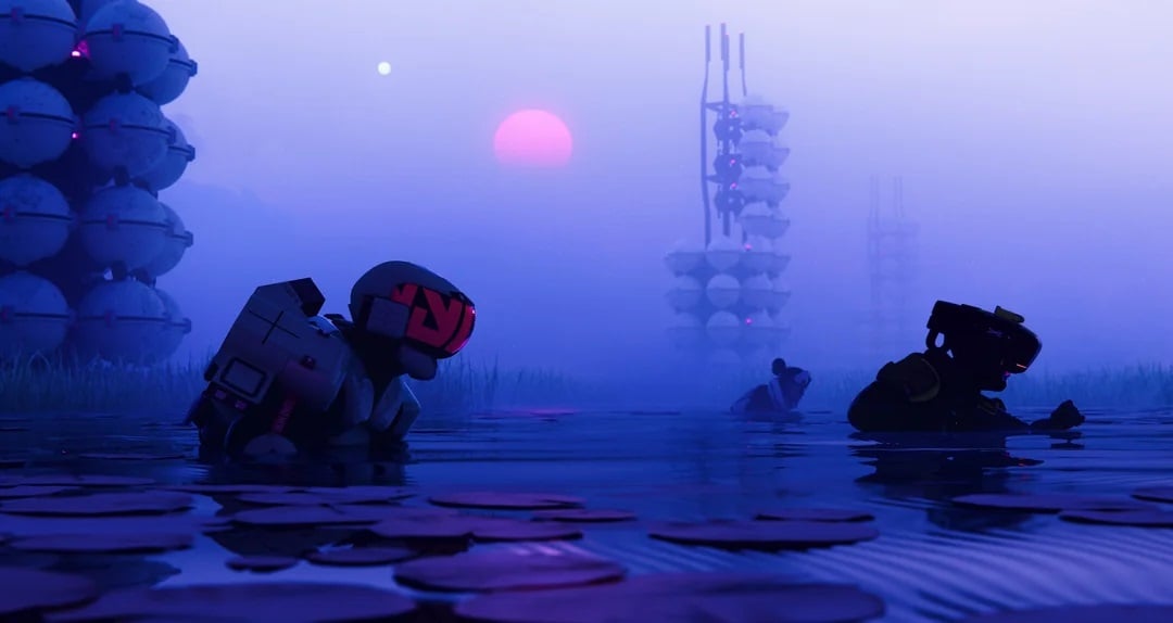 Runners walk through the water on Diremarsh.