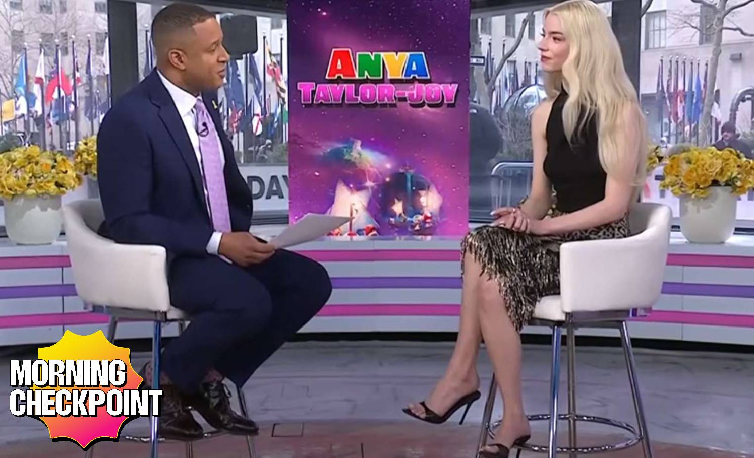 Princess Peach is interviewed on the Today Show.