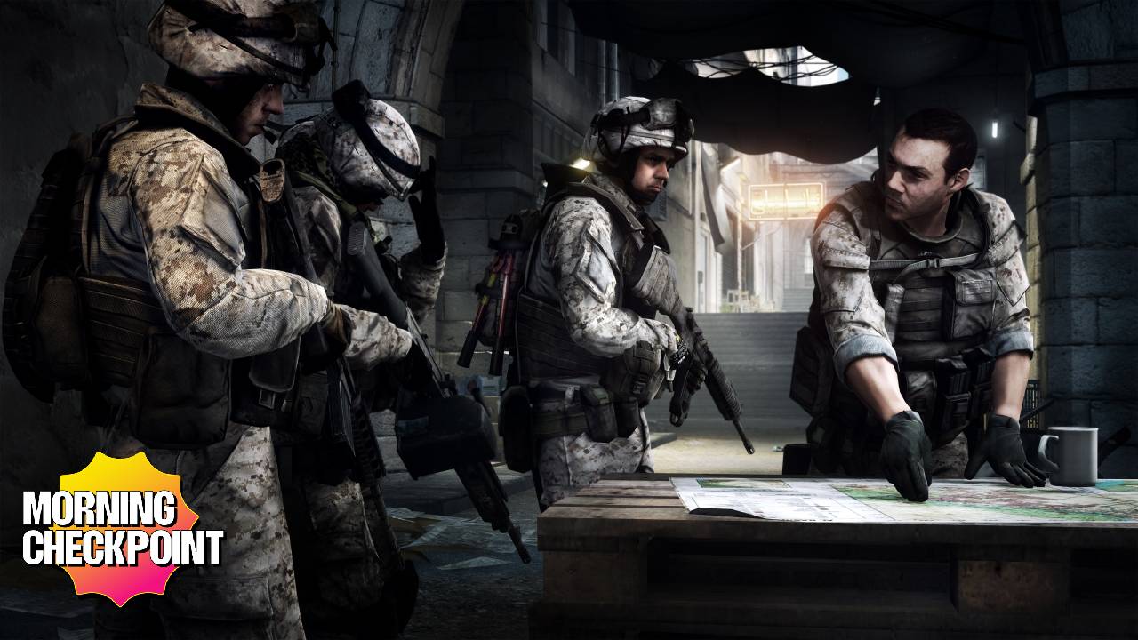 Soldiers plan military operations.