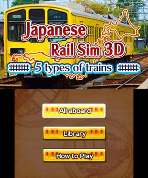 Japanese Rail Sim 3D: 5 types of trains
