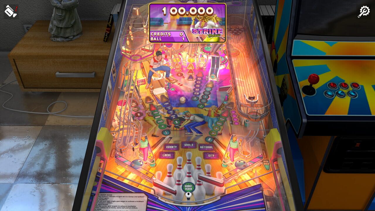 Zaccaria Pinball: Strike Deluxe Pinball Table