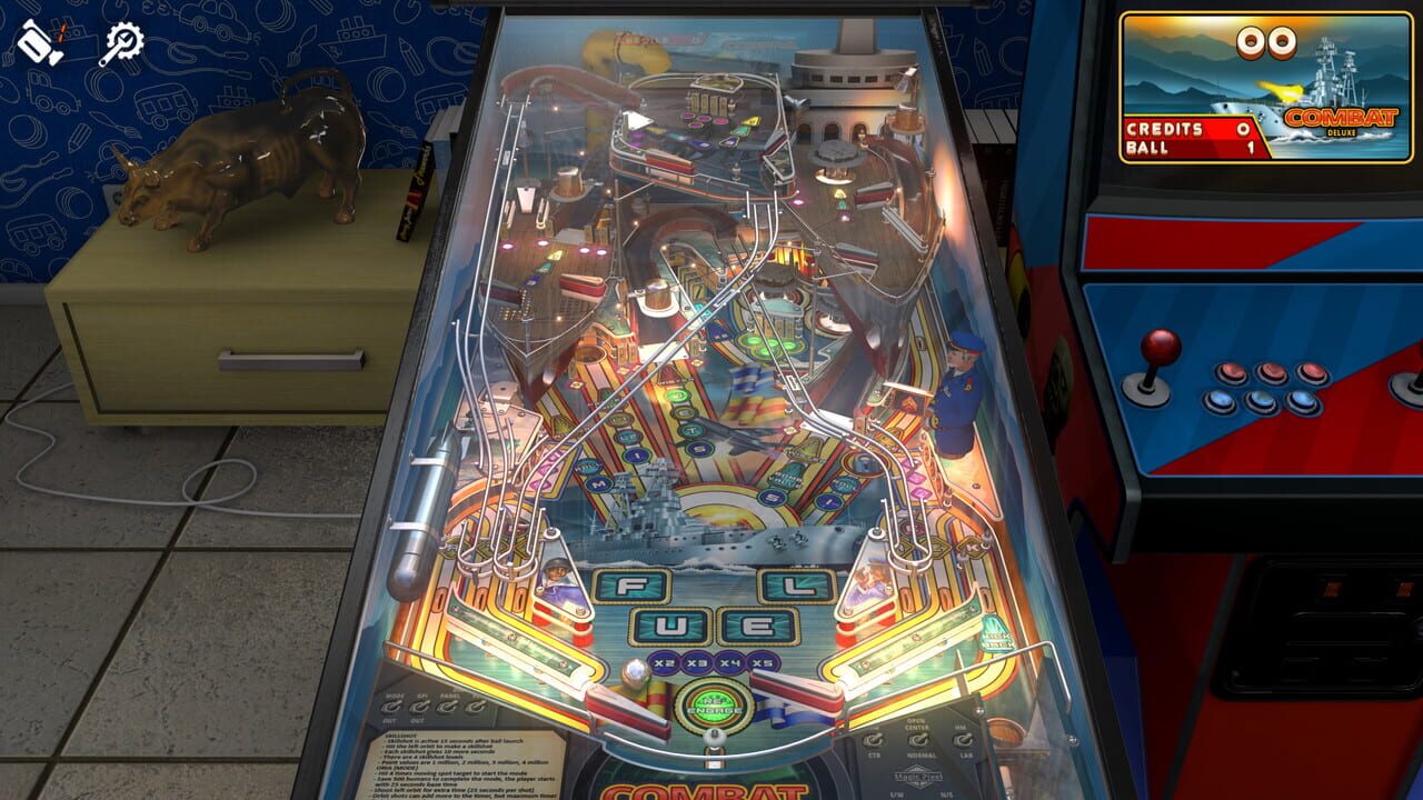 Zaccaria Pinball: Combat Deluxe Pinball Table