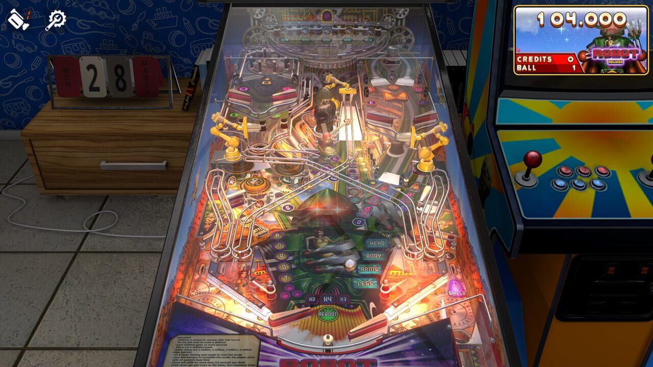 Zaccaria Pinball: Robot Deluxe Pinball Table