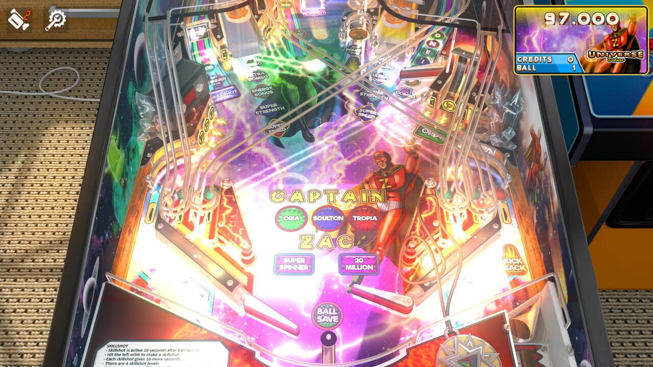 Zaccaria Pinball: Universe Deluxe Pinball Table