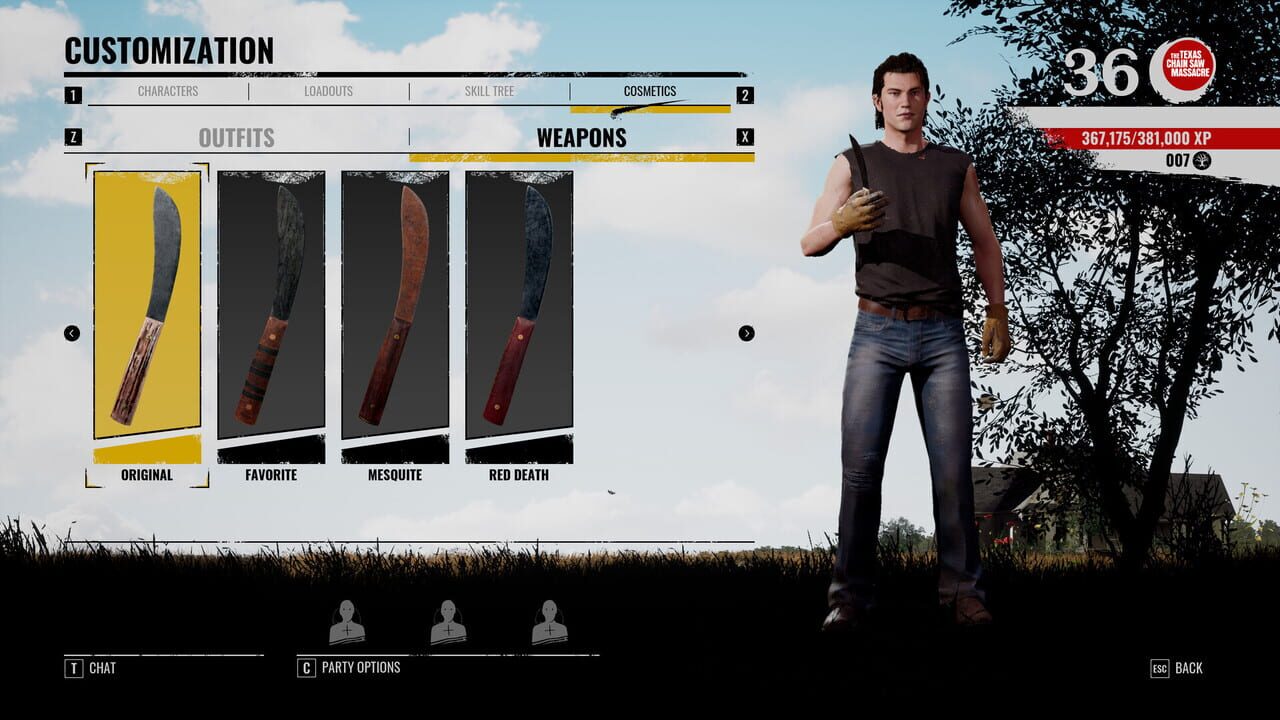 The Texas Chain Saw Massacre: Weapon Skin Variants