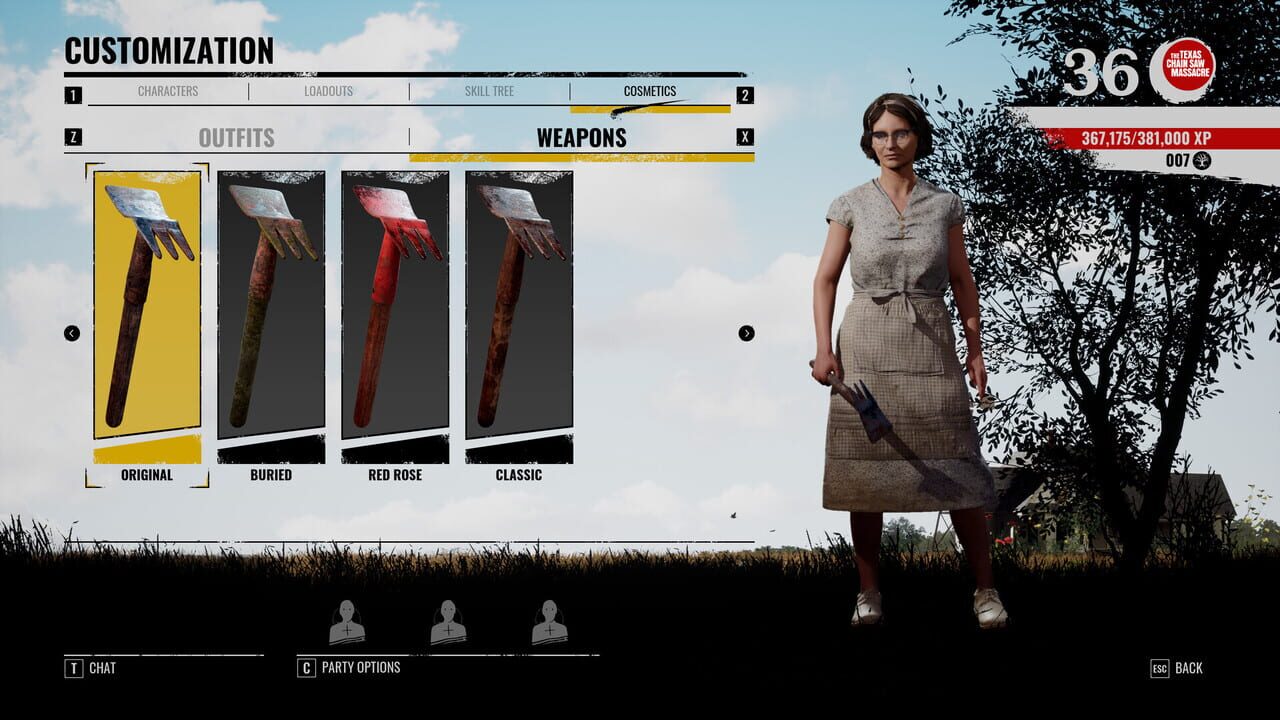 The Texas Chain Saw Massacre: Weapon Skin Variants