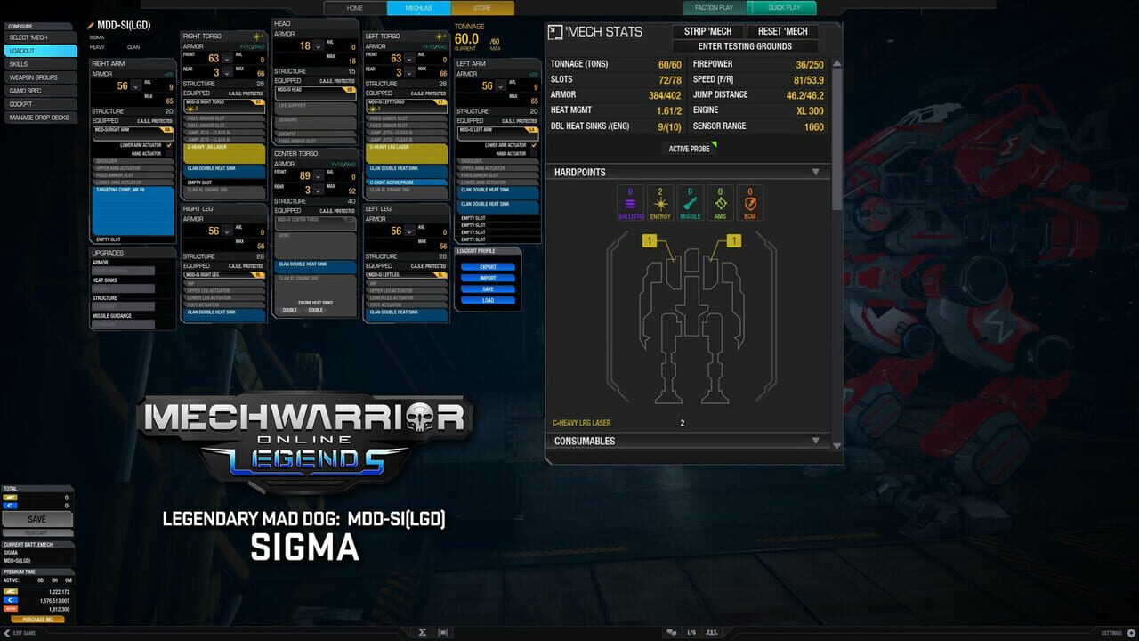 MechWarrior Online: Sigma Legendary Mech Pack