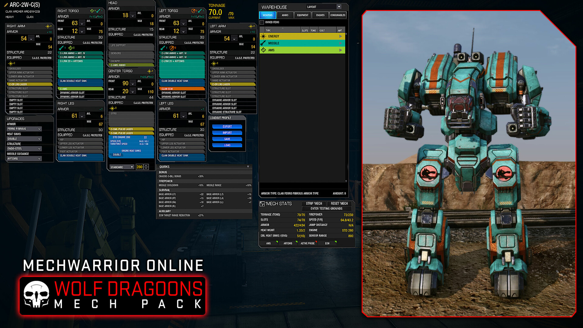 MechWarrior Online: Wolf Dragoons Mech Pack