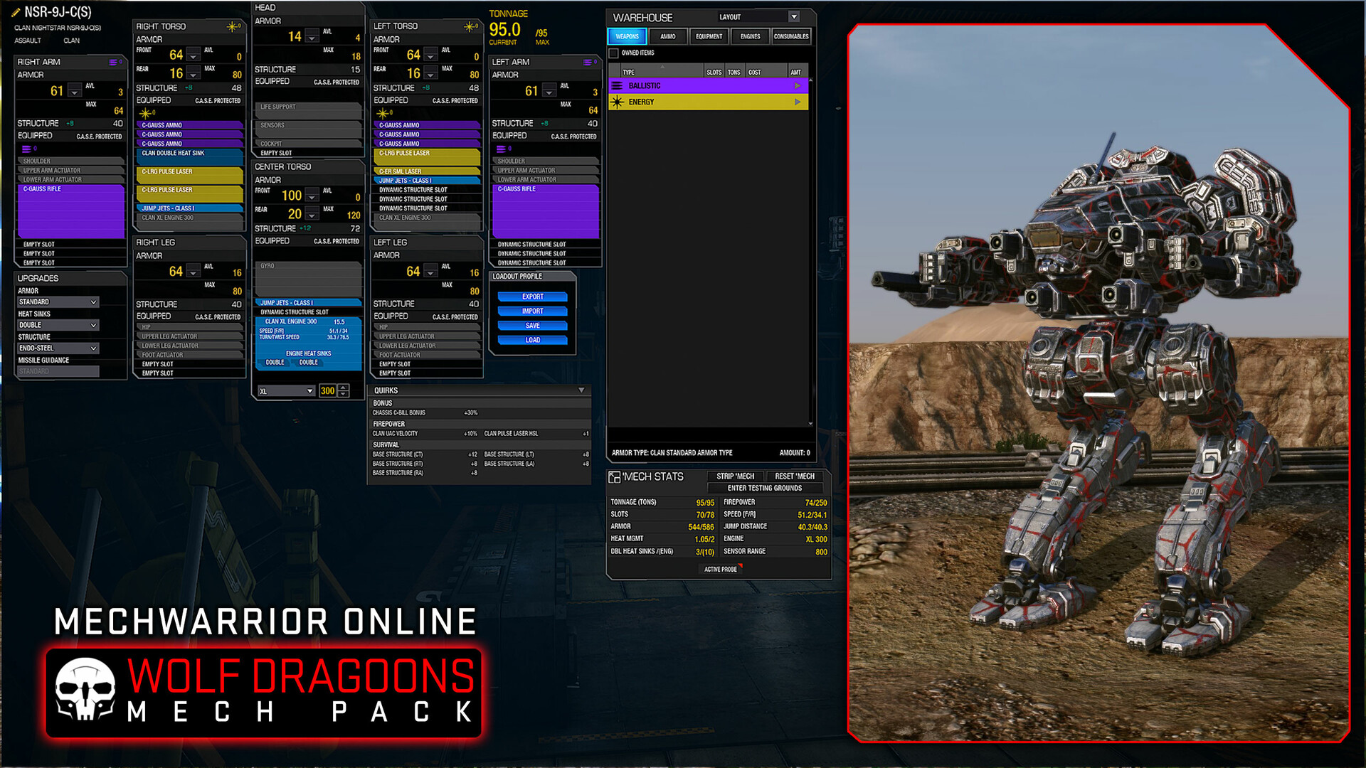 MechWarrior Online: Wolf Dragoons Mech Pack