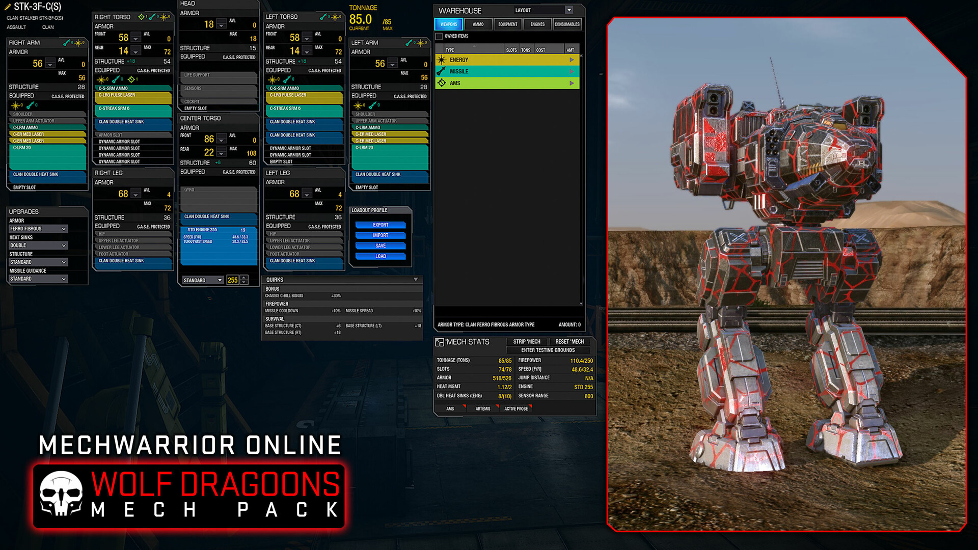 MechWarrior Online: Wolf Dragoons Mech Pack