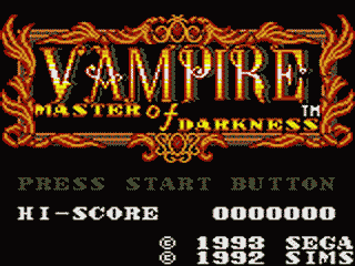 Vampire: Master of Darkness