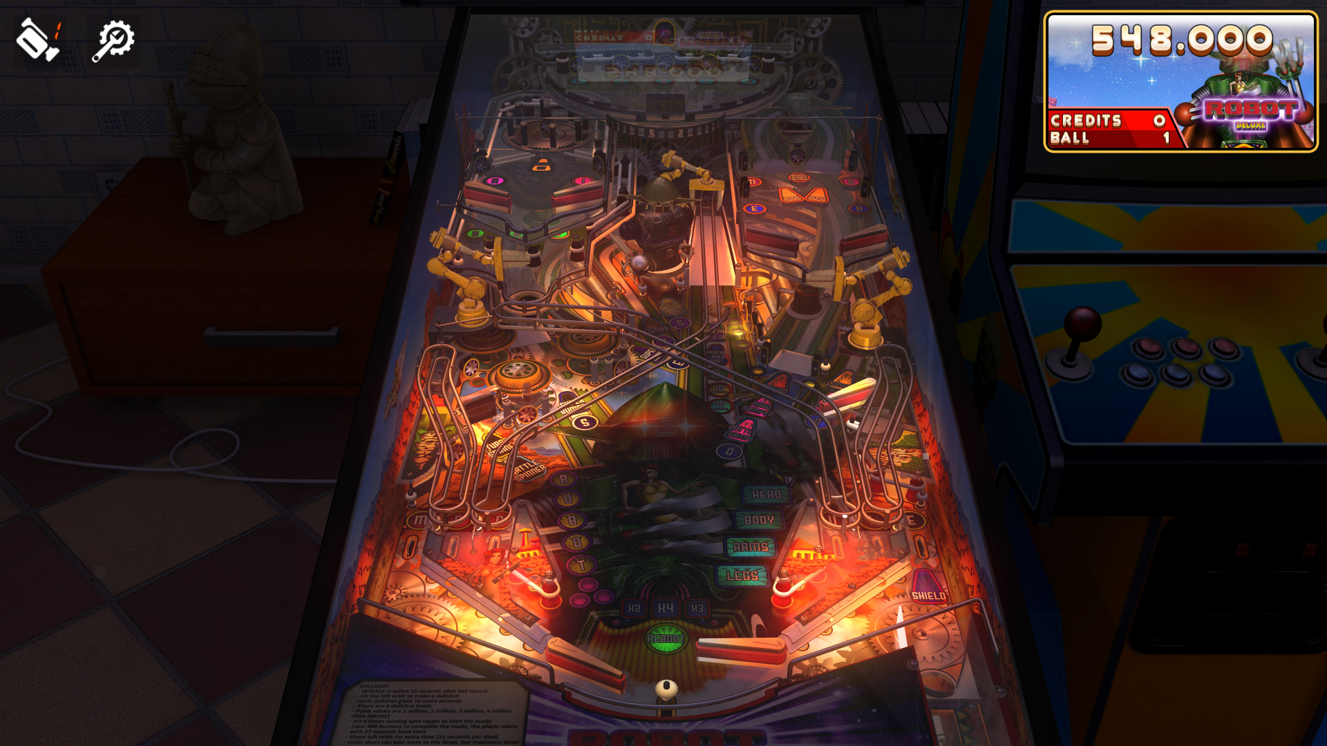 Zaccaria Pinball: Robot Deluxe Pinball Table